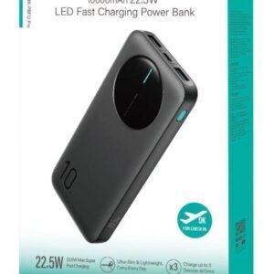 joyroom-176 JOYROOM JR-PBF12 Pro 22.5W LED Fast Charging Power Bank 10000mAh (Black) product image
