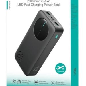 joyroom-182 JOYROOM JR-PBF14 Pro 22.5W LED Fast Charging Power Bank 20000mAh (Black) product image