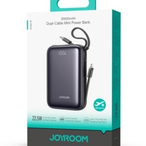 joyroom-192 JOYROOM JR-PBF29 22.5W Dual-Cable Mini Power Bank 20000mAh (Black) product image