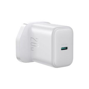 joyroom-jr-tcf20-20w-pd-charger-uk-white JOYROOM JR-TCF20 20W USB-C PD wall charger white UK plug