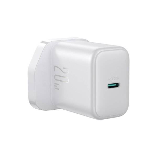 JOYROOM JR-TCF20 20W USB-C PD wall charger white UK plug