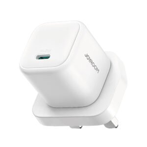 joyroom-jr-tcg08-20w-gan-mini-charger-uk-white JOYROOM JR-TCG08 20W GaN mini USB-C charger white UK plug