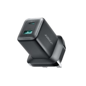 joyroom-jr-tg8-45w-gan-dual-port-charger-uk-black JOYROOM JR-TG8 45W charger black UK version