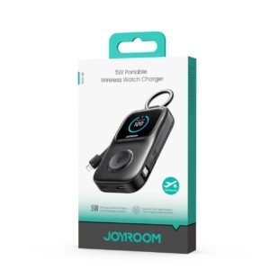 JOYROOM JR-W19 5000mAh portable 5W wireless watch charger in black