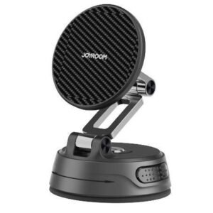 JOYROOM JR-ZS510 MagSafe Foldable Gel Suction Car Phone Mount (Gunmetal Black) supplier product image