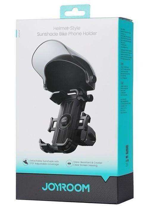 JOYROOM JR-ZS526 Sunshade Cycling Phone Mount — Helmet Version (Black) supplier product image
