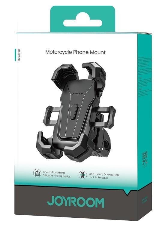 JOYROOM JR-ZS598 Four-Link Shock-Absorbing Cycling Phone Mount (Black) supplier product image