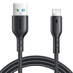 joyroom-sa26-al3-lightning-cable-black JOYROOM SA26-AL3 USB-A to Lightning charging and data cable 1m in black